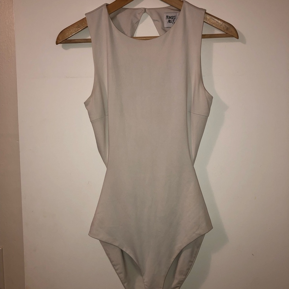 Princess Polly White Backless Bodysuit
